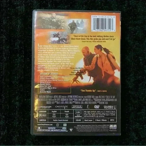 Tears of The Sun Bruce Willis Special Edition DVD Movie - Picture 2 of 4